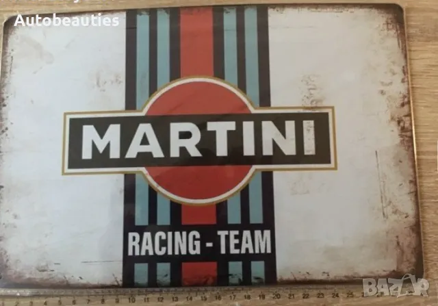 Винтиж метален плакет Martini, снимка 2 - Други - 48798619