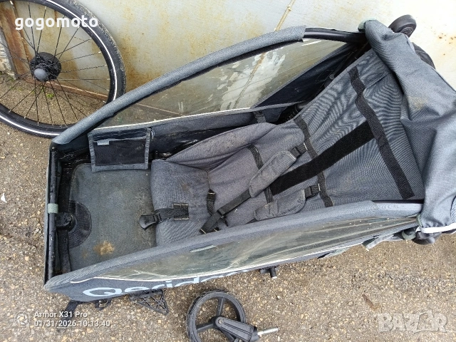 Ремарке, детска количка за велосипед, КАТО НОВА QUPA - от Qeridoo, снимка 5 - Аксесоари за велосипеди - 53297073