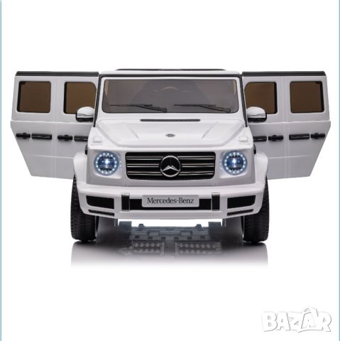 Акумулаторна кола Licensed Mercedes Benz G500 White, снимка 7 - Детски велосипеди, триколки и коли - 43836708