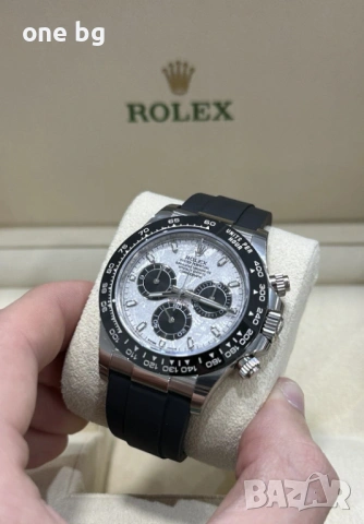 Rolex Daytona Panda Silver Meteorite, снимка 3 - Луксозни - 53388503