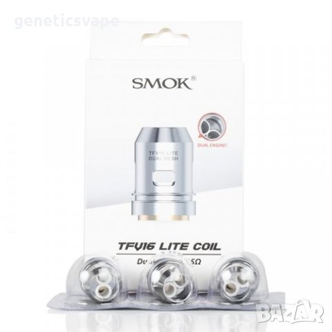 Smok TFV16 Lite Dual Mesh 0.15ohm coil изпарителна глава, снимка 2 - Вейп без пълнители - 28003577