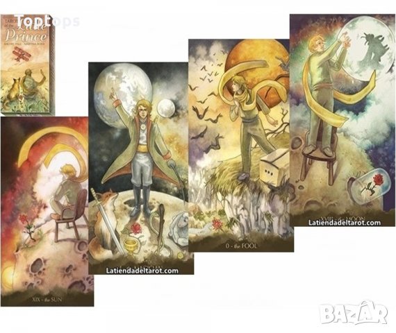 78 таро карти: Nicoletta Ceccoli Tarot & The Little Prince Tarot , снимка 6 - Карти за игра - 33677847