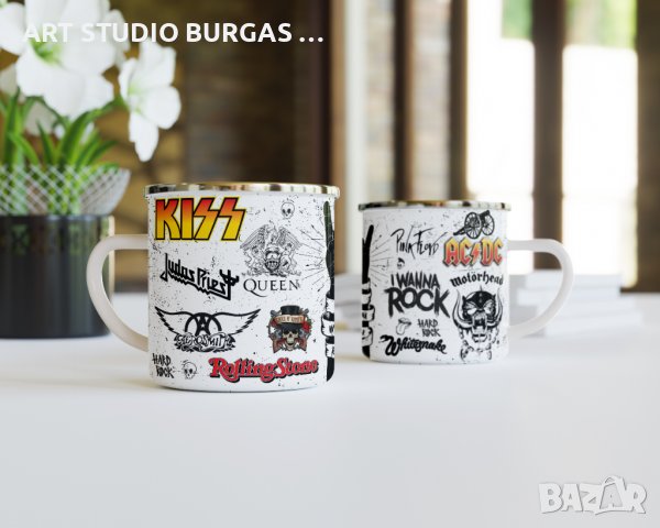 МЕТАЛНО КАНЧЕ С НАДПИС I WANNA ROCK