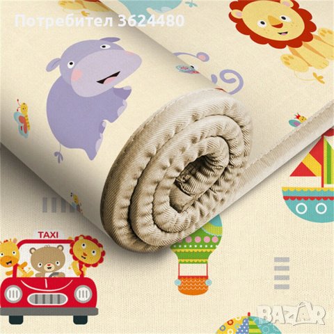 Меко килимче за игра с 2 лица - размери 180х100см., снимка 3 - Други - 40324751