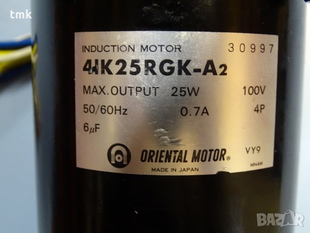 Мотор-редуктор Oriental Motor 4GK-18K, снимка 3 - Електродвигатели - 32762395