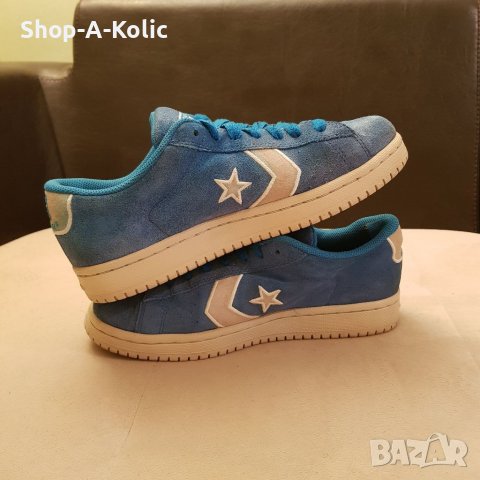 Original Retro Vintage OG 1990s CONVERSE ALL-STAR One Star Blue Suede Leather Low Top Sneakers , снимка 4 - Кецове - 38451823