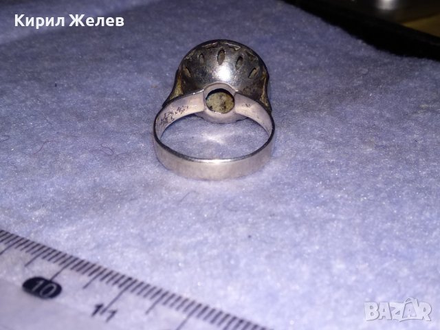 19 Век ФЛОРАЛЕН СРЕБЪРЕН ПРЪСТЕН РЪЧНО ОРНАМЕНТИРАН Висока ПРОБА СРЕБРО КНЯЖЕСТВО БЪЛГАРИЯ 35037, снимка 8 - Антикварни и старинни предмети - 39547822