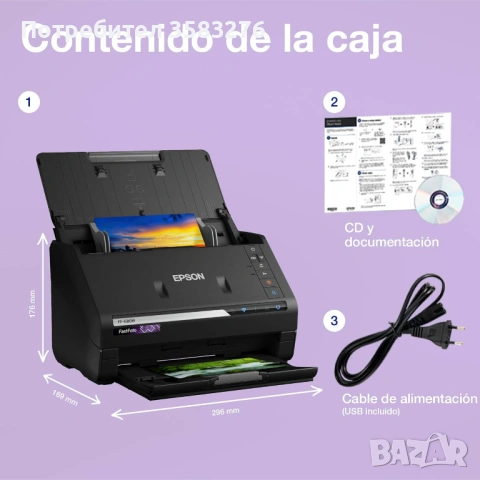 WiFi Скенер за снимки Epson FastFoto FF-680W, почти нов, снимка 3 - Принтери, копири, скенери - 53051518