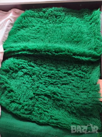 Маслено зелен  китеник за ъглови легло  2 бр., снимка 1 - Платове и дамаски - 37459045