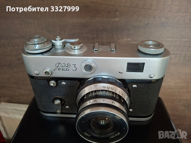 Стар лентов фотоапарат ФЕД3, снимка 2 - Антикварни и старинни предмети - 53457064