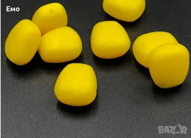 Плуваща силиконова царевица за риболов - 10 броя в пакет, снимка 5 - Екипировка - 48541187