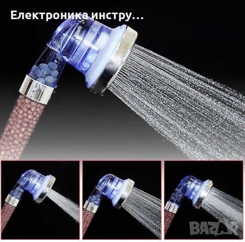 СПА Душ слушалка с минерали турмалин и германий, SPA Shower