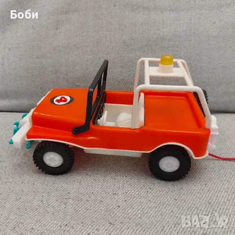Стара Българска Соц Пластмасова Играчка Джип, снимка 5 - Колекции - 49433667