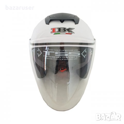 Каска за Мотор 2517/722/24003 Бяла, снимка 2 - Аксесоари и консумативи - 32402998