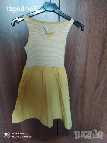 4-6 г H&M лятна памучна рокля, снимка 4 - Детски рокли и поли - 28976045