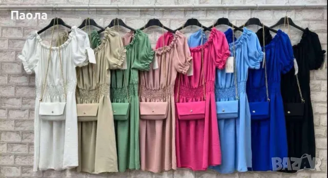 Дамска рокля с чантичка, снимка 1