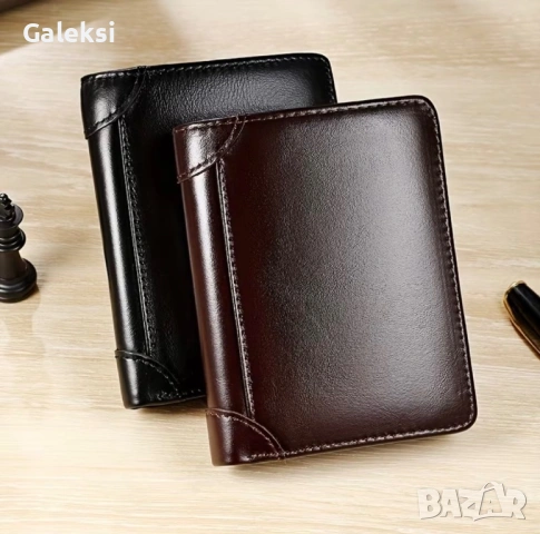 Мъжки удобни кожени портфейли с две лица /Защитени, стилни и елегантни!, снимка 11 - Портфейли, портмонета - 53485965