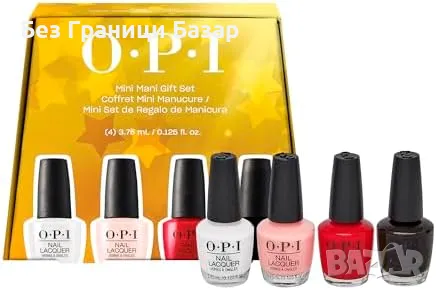 Нов OPI Празничен комплект лакове - 4 хитови цвята, 15мл за нокти жени, снимка 1 - Продукти за маникюр - 48312194