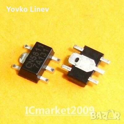 CN5611- 2 БРОЯ  SOT89-5 pin constant current LED driver 2.7V - 6V / 80ma -800mA, снимка 2 - Друга електроника - 34674306