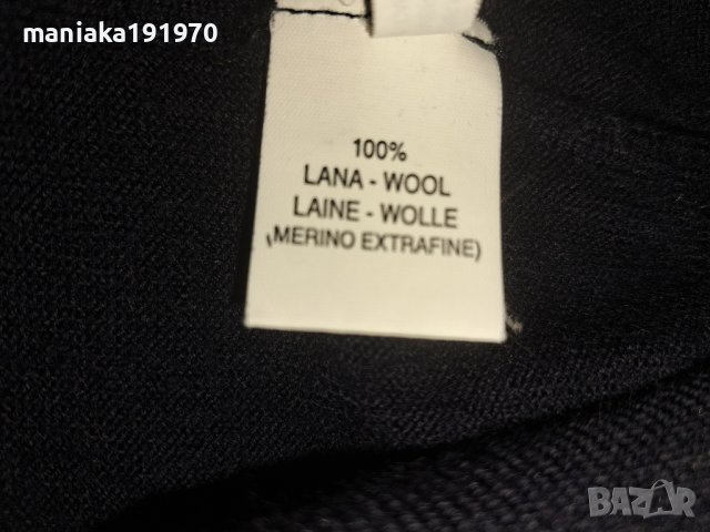 РЕЗЕРВИРАН! Мъжки италиански пуловер мерино (XL) 100% Merino Wool , снимка 7 - Пуловери - 43666706