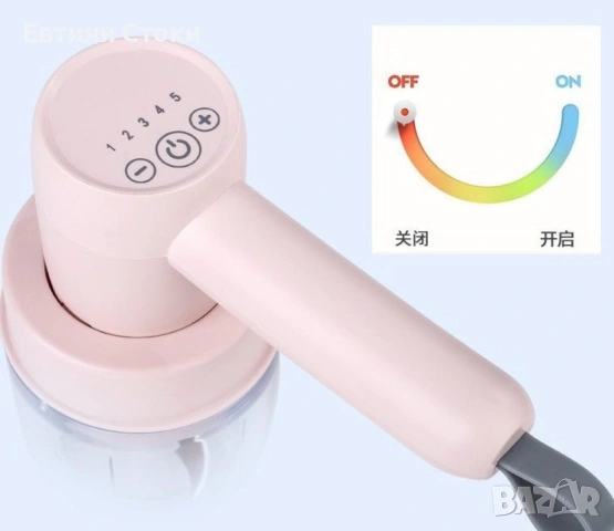 2 в 1 USB Чопър и Миксер с Две Приставки, снимка 3 - Чопъри и пасатори - 53177920