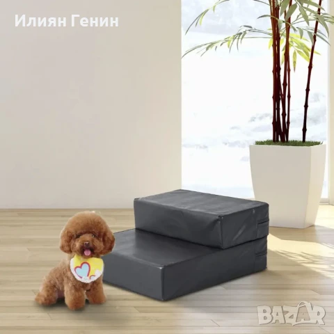 Стълба за кучета и котки PawHut, 2 в 1, Матрак, 67x39x10cm, снимка 10 - За кучета - 50501890