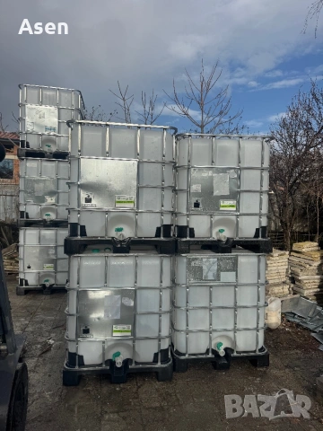 IBC бидони 1000 литра – проверени, с гаранция, различни видове ЧИСТИ БЕЛИ черни Прозрачни с алуминие, снимка 2 - Други машини и части - 53157071