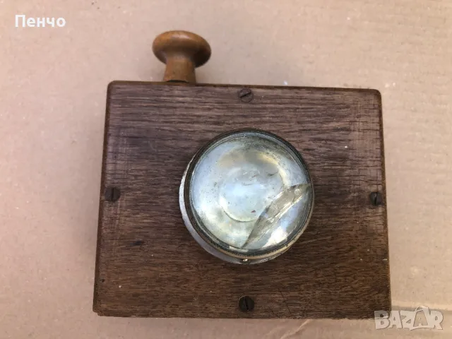 стара военна, морзова лампа /морзов манипулатор/ "G. SCHEER, KIEL" - WWI-WWII - GERMANY, снимка 5 - Антикварни и старинни предмети - 50105519