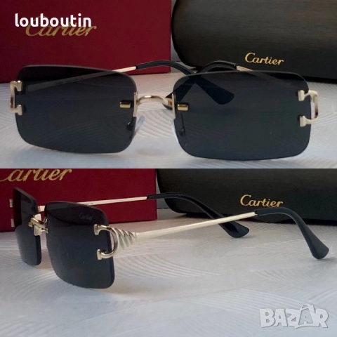 Мъжки слънчеви очила правоъгълни черни