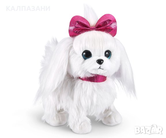 Интерактивно вървящо кученце с розова панделка и каишка за разходка 9531, снимка 3 - Други - 43199599