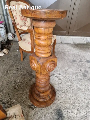 Продавам много стара антикварна английска дървена колона , снимка 6 - Антикварни и старинни предмети - 48473519