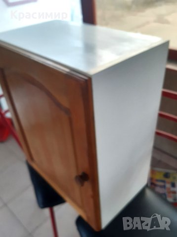Горен единичен кухненски шкаф от чам с две прегради, снимка 3 - Други - 44102199