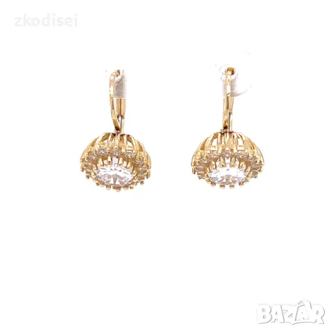 Златни обеци 5,05гр. 14кр. проба:585 модел:26609-5, снимка 2 - Обеци - 47666605