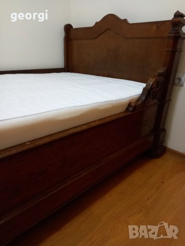 Ретро дървена спалня масив, снимка 3 - Антикварни и старинни предмети - 43249013