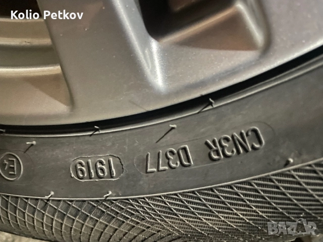 Оригинални джанти 17” Hyundai + зимни гуми Continental + TPMS, снимка 4 - Гуми и джанти - 52820725