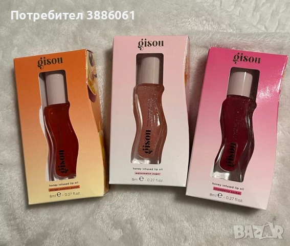 Гланц за устни Gisou Honey Infused Lip Oil 02 Watermelon Sugar  , снимка 3 - Декоративна козметика - 52989568