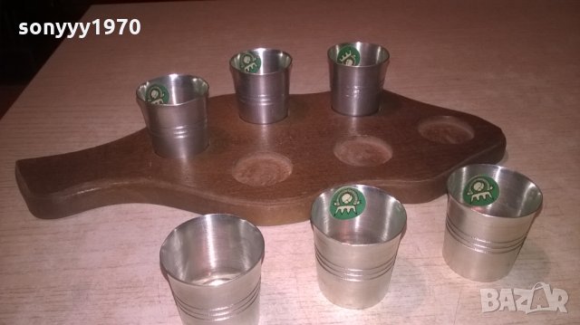 ШОТОВЕ-ДЪСКА С ЧАШКИ ЗА ПИТИЕТА-ВНОС ШВЕИЦАРИЯ, снимка 5 - Колекции - 27626709