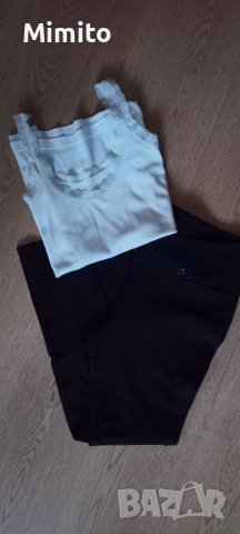 Сет панталон и потник рипс с дантела, снимка 1