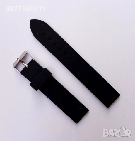 НОВА ЧЕРНА СИЛИКОНОВА ГУМЕНА КАИШКА ЗА ЧАСОВНИК.ЧЕРНИ СИЛИКОНОВИ ГУМЕНИ КАИШКИ ЗА ЧАСОВНИЦИ, снимка 14 - Каишки за часовници - 51613086