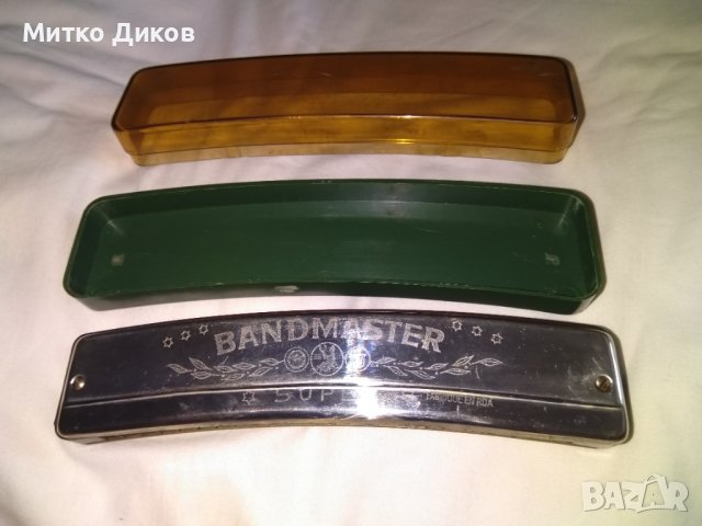 Хармоника Harmonica BANDMASTER SUPER MADE IN GDR ГДР 48 дупки свири перфектно винтидж 1960-70г, снимка 2 - Други - 37055597