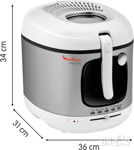 Фритюрник Moulinex Mega 2 kg Deep Fryer, снимка 9 - Фритюрници - 39715635