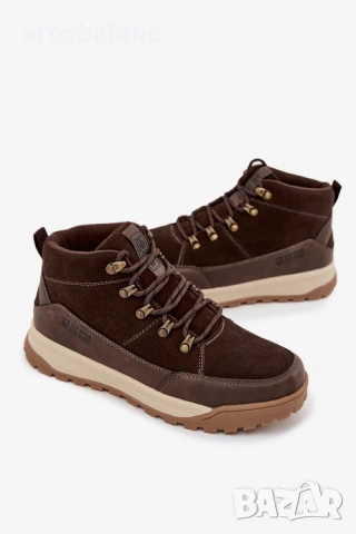 Мъжки зимни боти Big Star от естествена велурена кожа, 3цвята , снимка 10 - Мъжки боти - 53045245