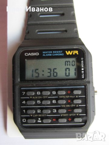 Casio CA-53W Calculator Касио ръчен часовник с калкулатор нов , снимка 3 - Мъжки - 43926351