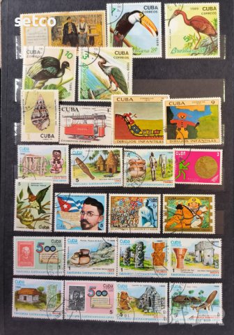 Куба лот пощенски марки 52 броя, снимка 3 - Филателия - 43968748