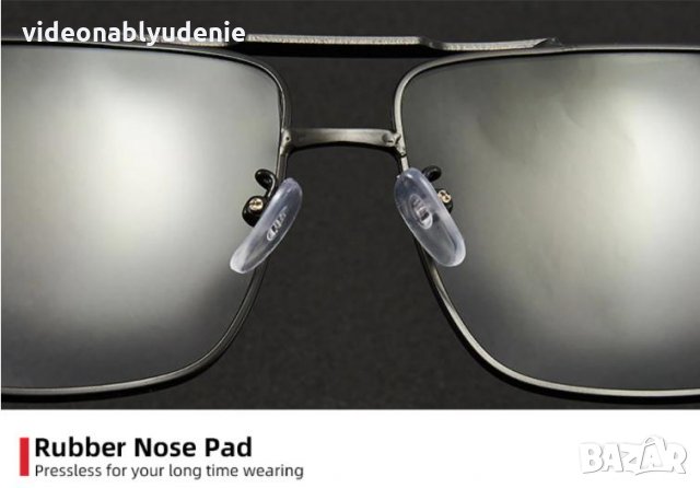 UV400 100% Защита Хамелеон Слънчеви Поляризирани Фотохроматични Очила с Здрава Солидна Метална Рамка, снимка 9 - Слънчеви и диоптрични очила - 32543667