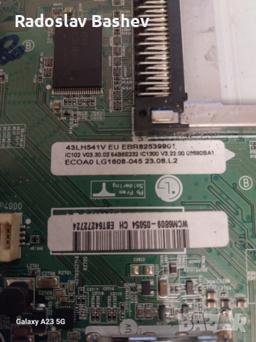 MAIN BOARD EAX66748005(1.0) for, LG ,43LH541V, снимка 2 - Части и Платки - 51976624