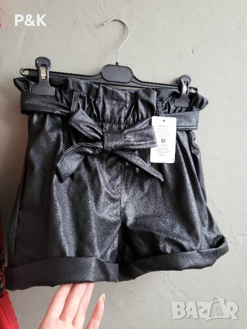Кожени къси панталонки , снимка 2 - Къси панталони и бермуди - 43777558