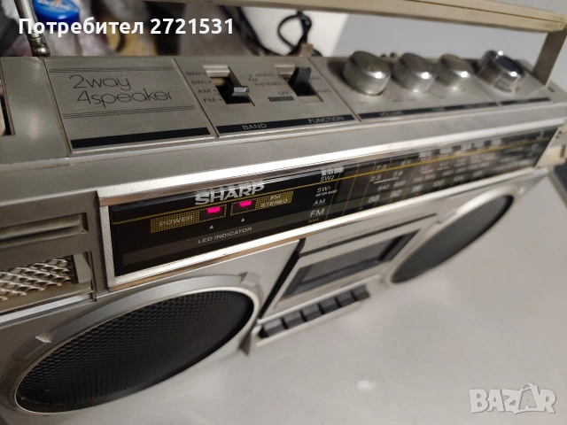 Радиокасетофон Sharp GF-4949, снимка 5 - Радиокасетофони, транзистори - 53568093