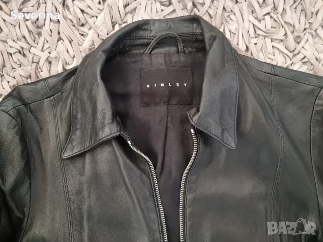 Sisley *Оригинално,естествена кожа яке , снимка 3 - Якета - 48136055