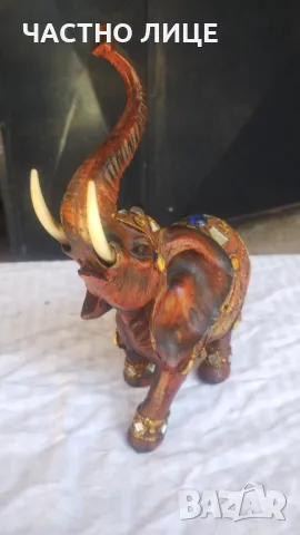 Дървен слон 20см, снимка 4 - Декорация за дома - 47378063